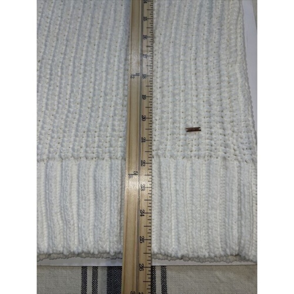 Victoria Secret Knit‎ Sweater Pullover White Logo Mock Turtleneck Size XSmall - Picture 4 of 8